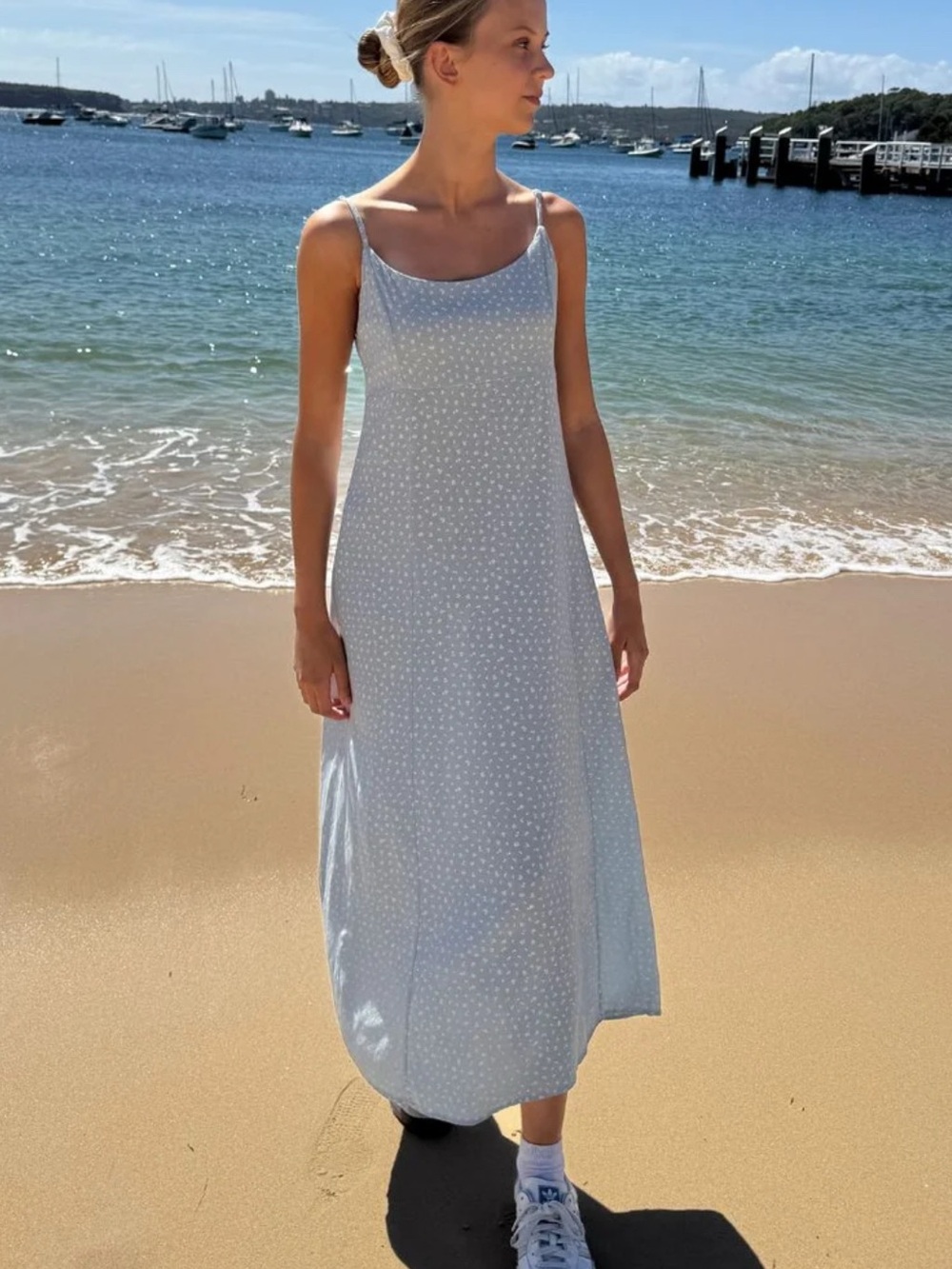 Brandy Melville Light Blue Maxi Slip Dress